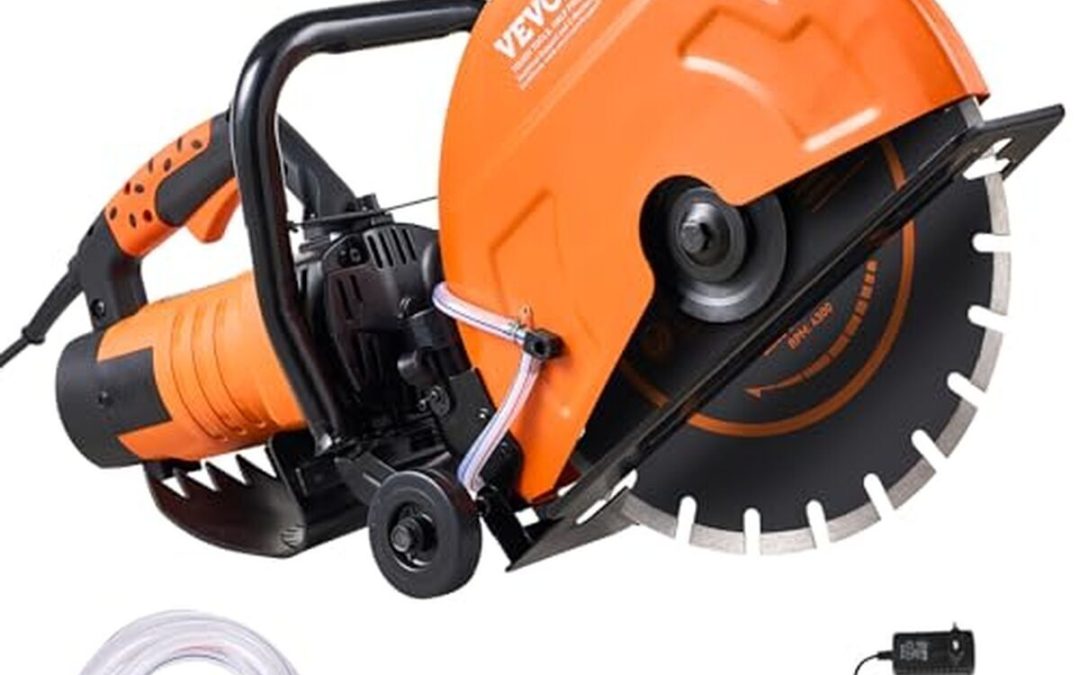 Test : scie à béton VEVOR 356 mm, puissance 2800 W pour pierre et brique