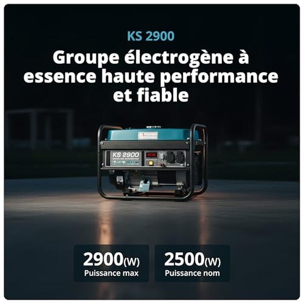 Découvrez l'avis sur le générateur K&S KS 2900 W : performance, sécurité et fiabilité pour vos besoins énergétiques