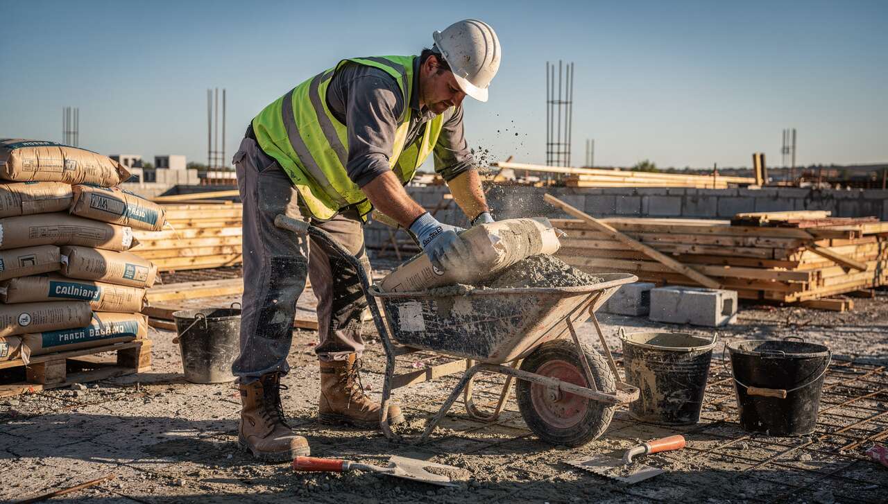 Préparer du béton à la main : étapes et conseils