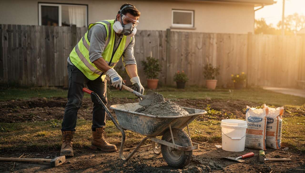 Préparation manuelle du béton : pour les petits travaux