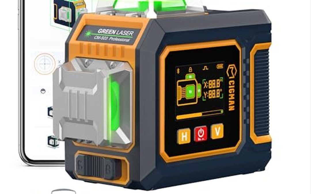 Test du laser en croix 3x360° avec application CIGMAN
