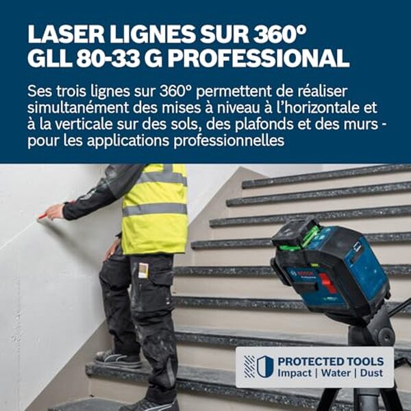 Découvrez notre test complet du laser vert Bosch Professional GLL 80-33 G : performances, précision et fiabilité pour vos chantiers professionnels. 